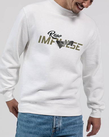 White Shade Piercing Wolf Premium Crewneck Sweatshirt | Lane Seven