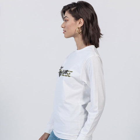 White Shade Piercing Wolf Long Sleeve Tee | Lane Seven