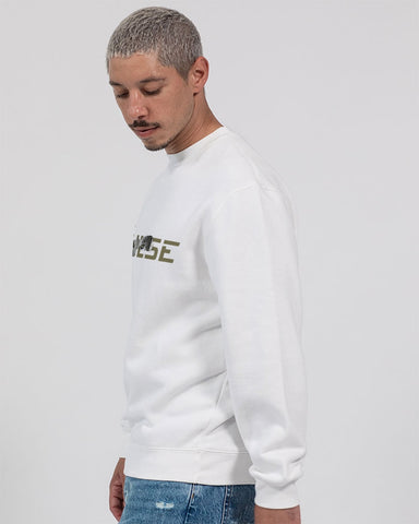 White Shade Piercing Wolf Premium Crewneck Sweatshirt | Lane Seven