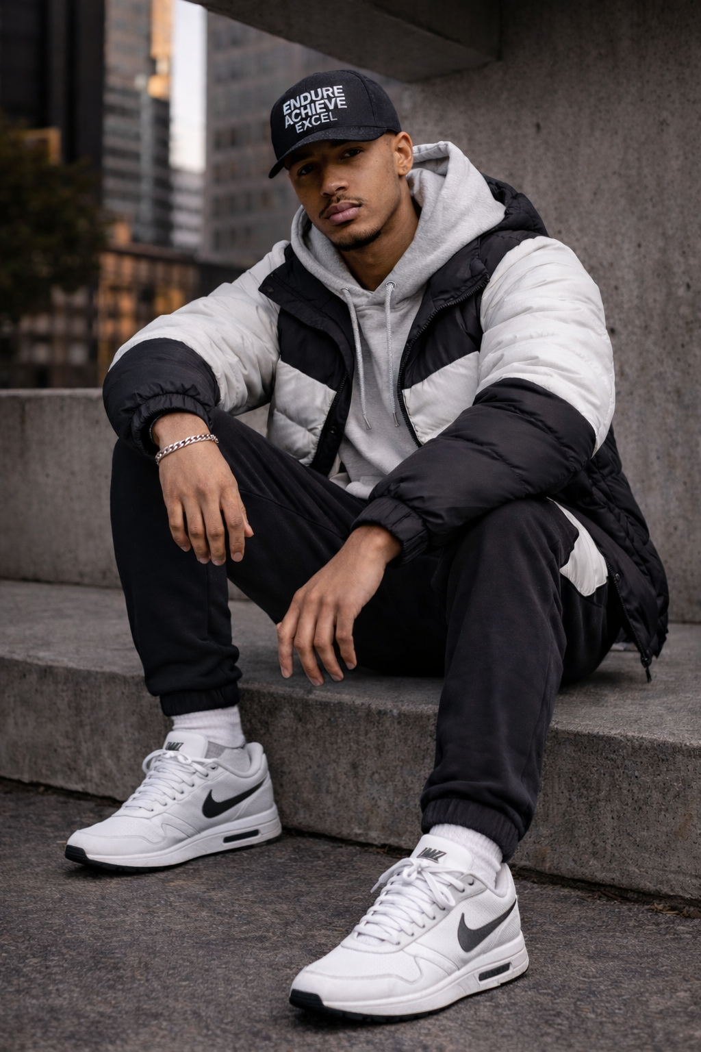 Endure Achieve Excel Stacked Snapback