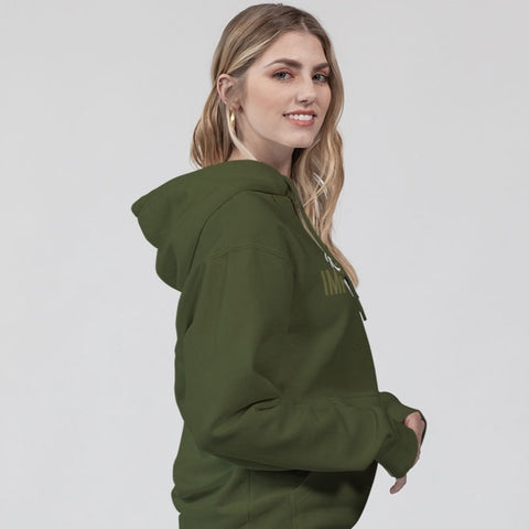 White Shade Piercing Wolf Unisex Premium Pullover Hoodie | Lane Seven