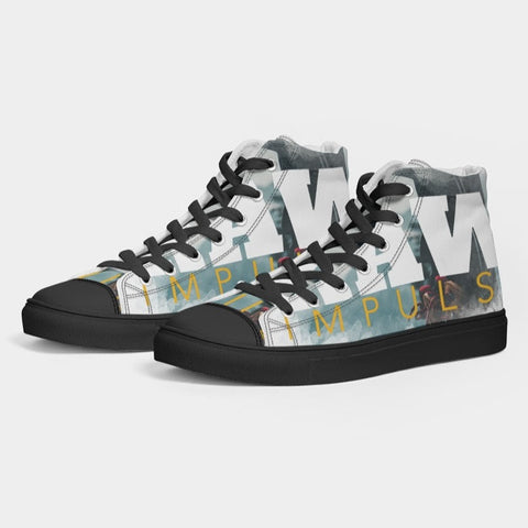 In The Mist Men's Hightop Canvas Shoe - Black