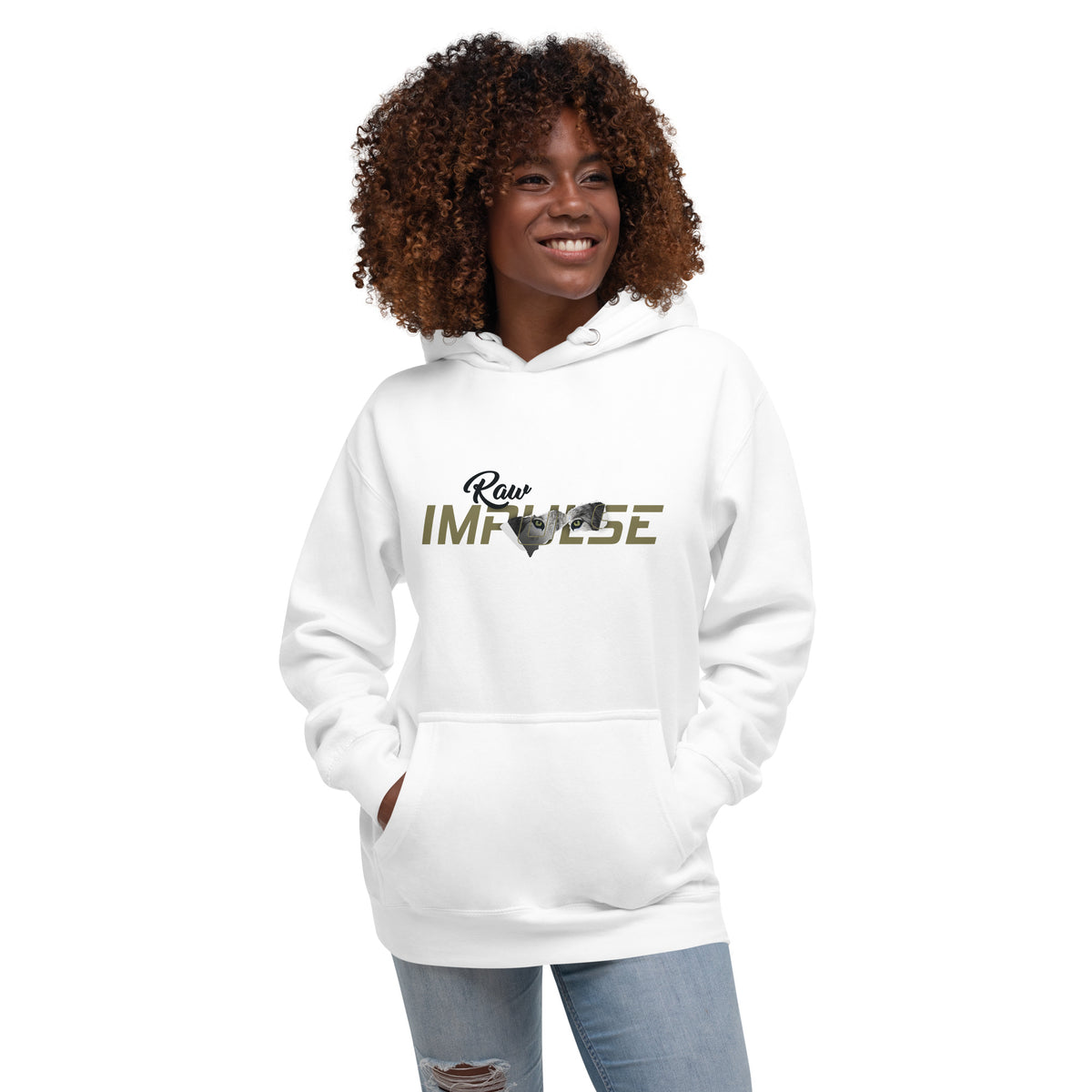 Raw Impulse Piercing Wolf Hoodie